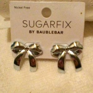 Sterling Silver Big Bow Earrings